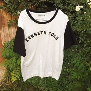 Kenneth Cole black and white top